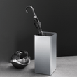 Angolo Premium Brushed Stainless Steel Umbrella Stand - Professional Quality