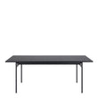 Angus Dining Table in Black 200x74cm Included 4 Carrie Swivel Dining Chairs in Sand