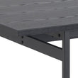 Angus Dining Table in Black 200x74cm Included 4 Carrie Swivel Dining Chairs in Sand