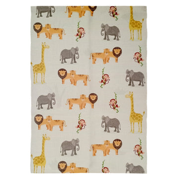 Animal Printed Rug Safari Modern Non-Slip Soft Durable Floor Rug for Living Room Bedroom Hallway & Office