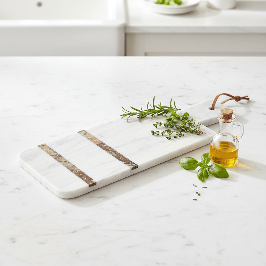 Annika White And Brown Forest Marble Paddle Board