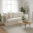 Antibes 3 Seat Cream Sofa