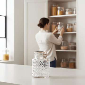 Apiary Rose Gold Wire Small Glass Jar