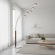 Zeus 5 Arced Lights Floor Lamp