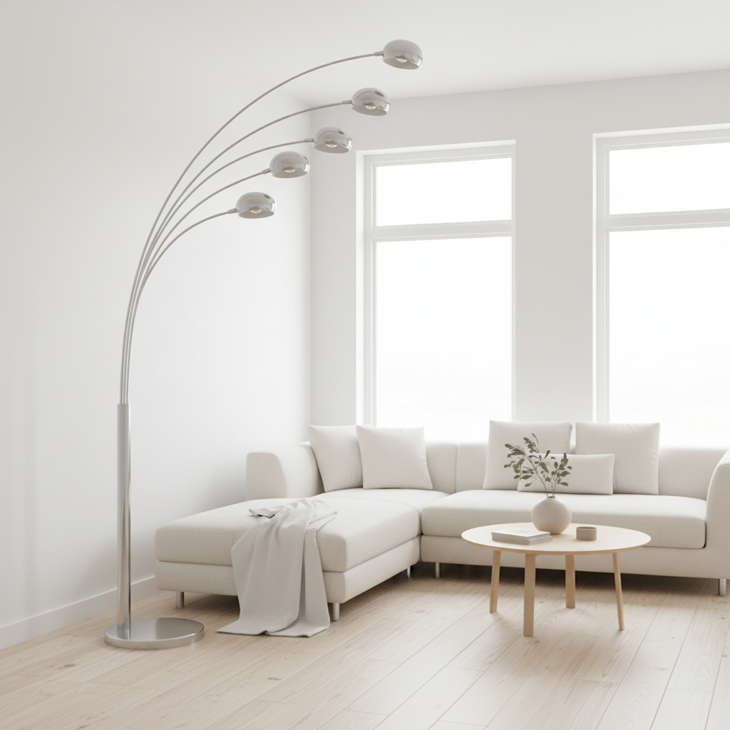 Zeus Floor 5 Arched Lights Lamp