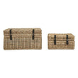 Argento Greywash Rattan Storage Trunks - Set of 2