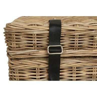 Argento Greywash Rattan Storage Trunks - Set of 2