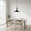 Argo Large Pendant Light in Black and Copper