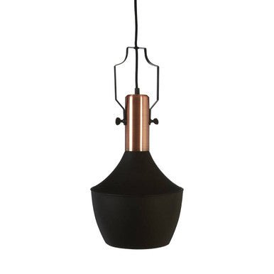 Argo Medium Pendant Light in Black and Copper