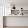 Argo Medium Pendant Light in Black and Copper