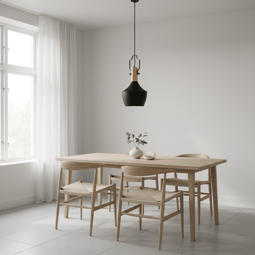 Argo Medium Pendant Light in Black and Copper