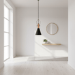 Argo Small Pendant Light in Black and Copper