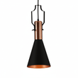 Argo Small Pendant Light in Black and Copper