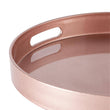 Argon Tableware Round Serving Tray - 33cm - Rose Gold
