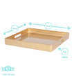 Argon Tableware Square Serving Tray - 33cm - Black