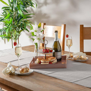 Argon Tableware Square Serving Tray - 33cm - Rose Gold