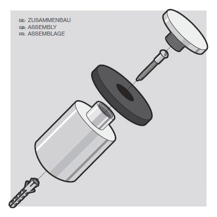 Argos Brushed Stainless Steel 5 cm Floor Door Stop 50617