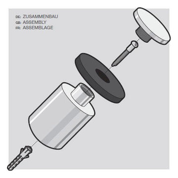 Argos Brushed Stainless Steel 5 cm Floor Door Stop 50617