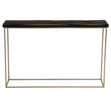 Aris Black And Gold Console Table