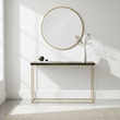 Aris Black And Gold Console Table