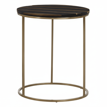 Aris Black And Gold Side Table