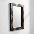 Aris Black and Gold Wall Mirror