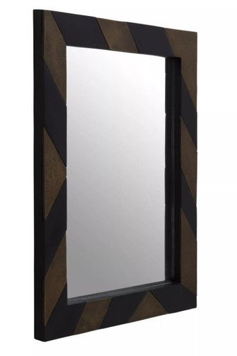 Aris Black and Gold Wall Mirror