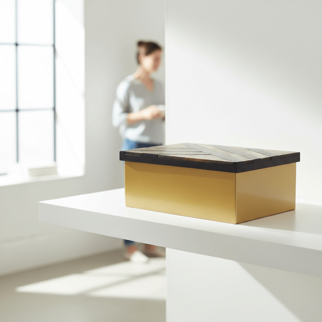 Aris Large Black and Gold Storage Box