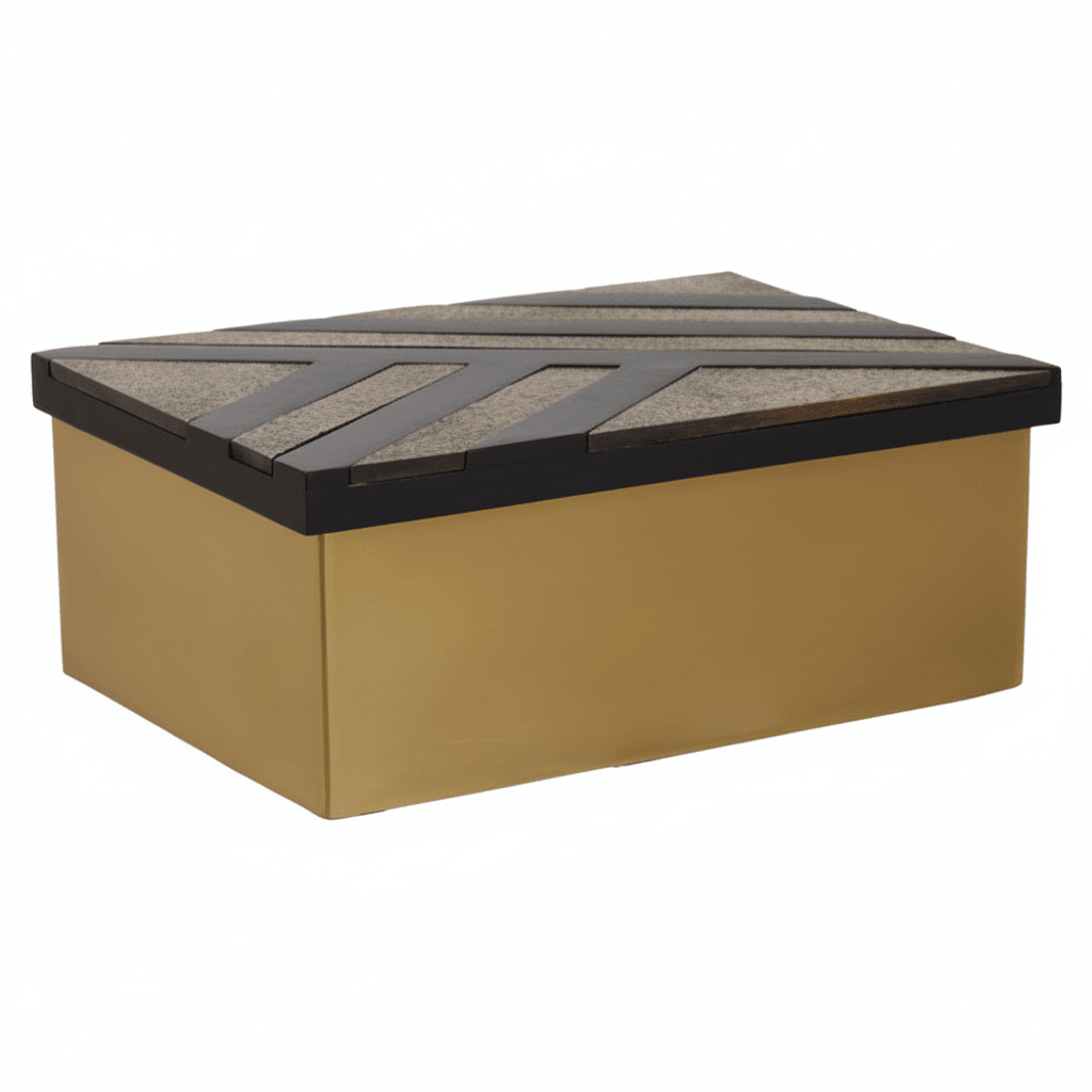 Aris Large Black and Gold Storage Box