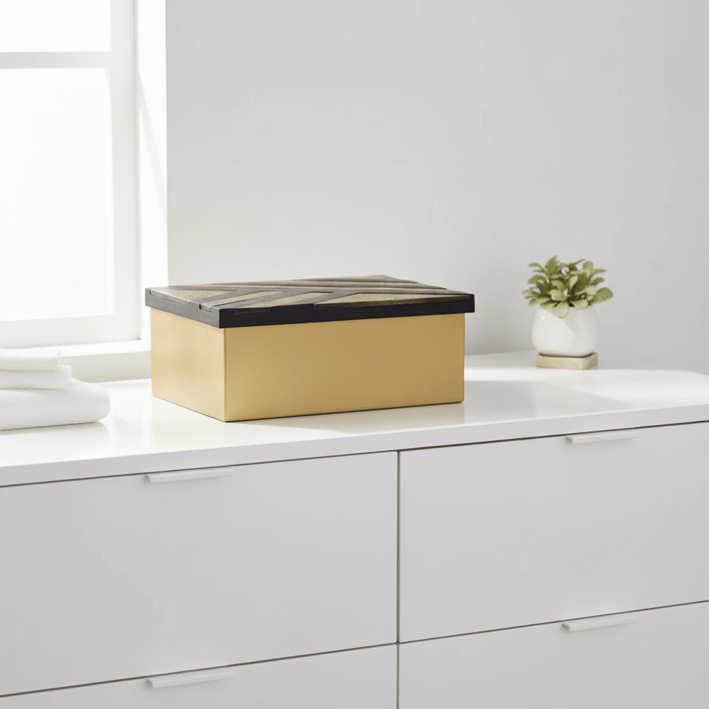 Aris Large Black and Gold Storage Box