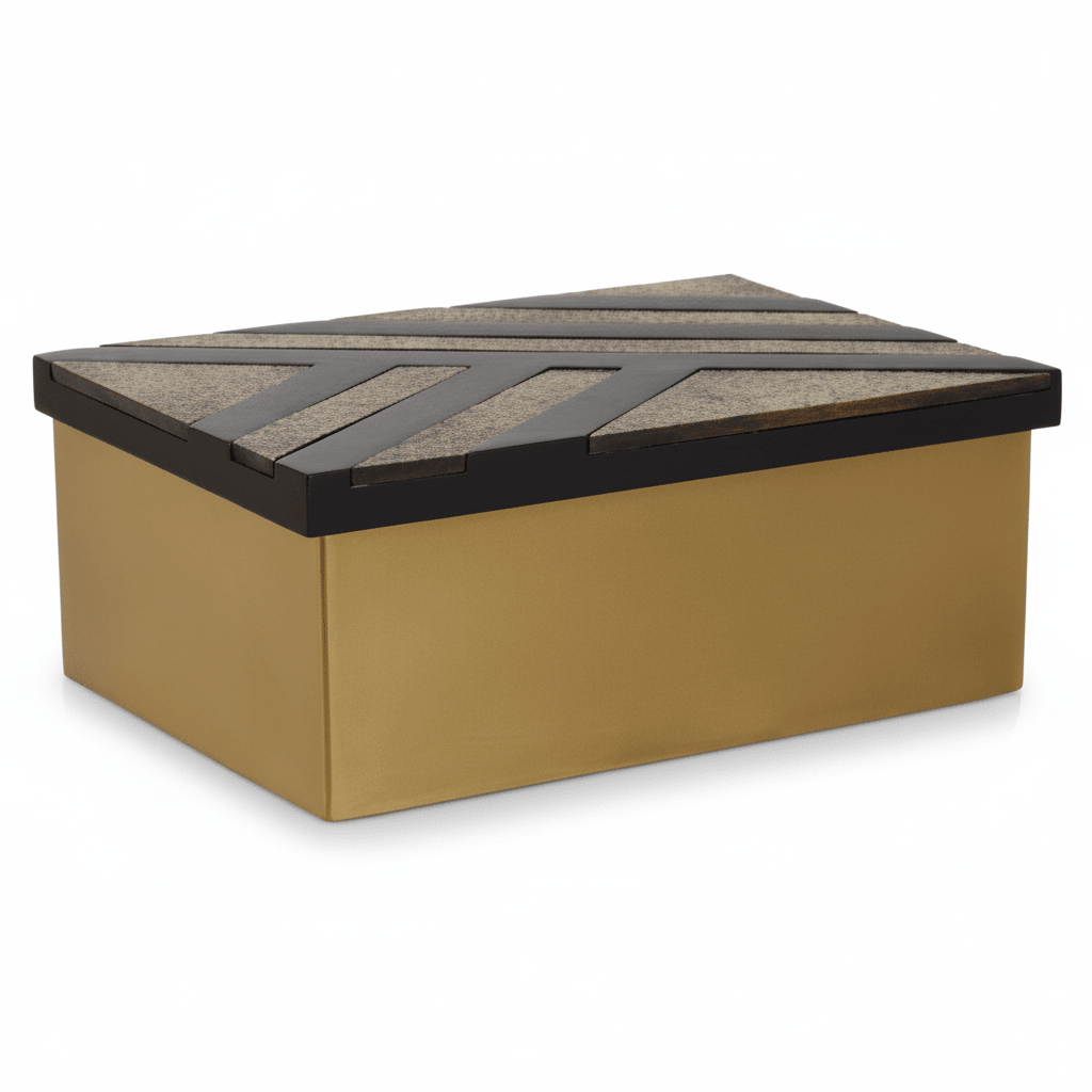 Aris Small Black and Gold Storage Box