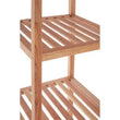 ARLA 5 Tier Walnut Wood Bathroom Shelf Unit