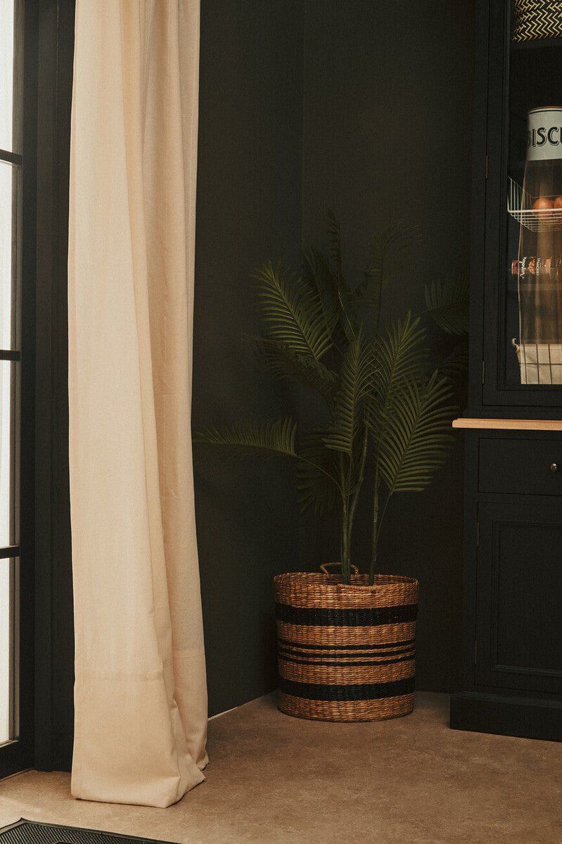 Arles Black Stripes Seagrass Baskets