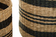Arles Black Stripes Seagrass Baskets