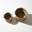 Arles Black Stripes Seagrass Baskets