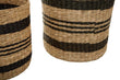 Arles Black Stripes Seagrass Baskets