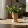 Arlo Engraved Wooden Vase