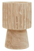 Arlo Engraved Wooden Vase