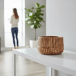Arlo Large Brown And Natural Wooden Planter