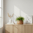 Arlo Large Brown And Natural Wooden Planter