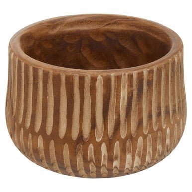 Arlo Large Brown And Natural Wooden Planter