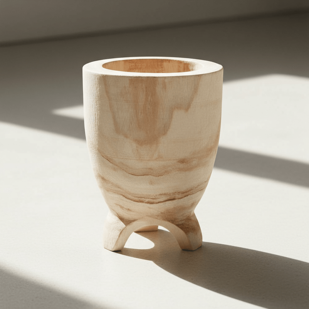 Arlo Large Natural Wooden Planter