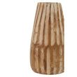 Arlo Large Wooden Engraved Vase