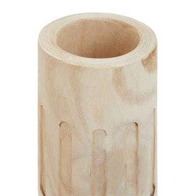 Arlo Natural Engraved Wooden Vase.