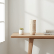 Arlo Natural Engraved Wooden Vase.