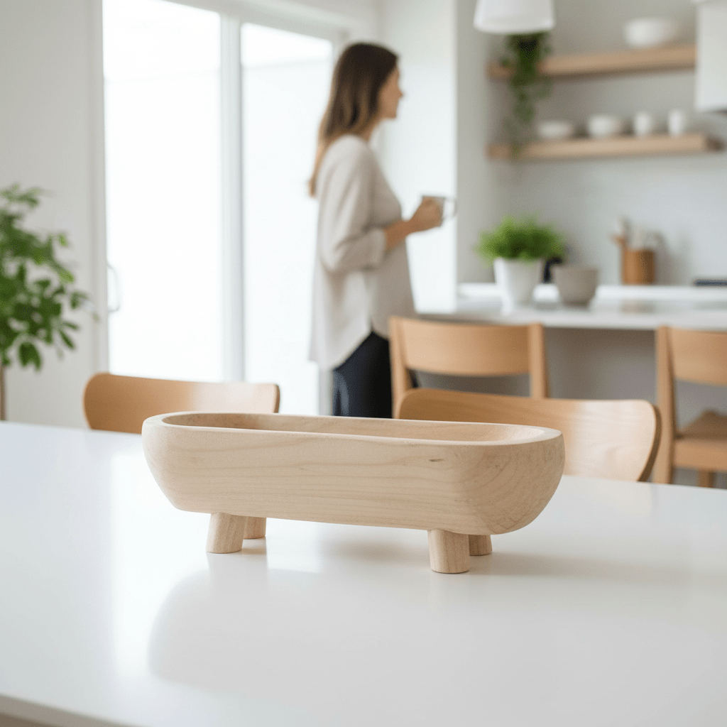 Arlo Natural Oval Decorative Dough Bowl