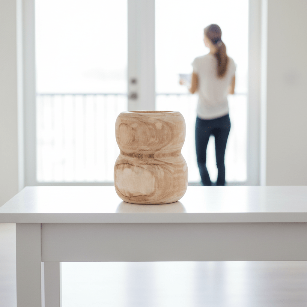 Arlo Natural Wooden Vase