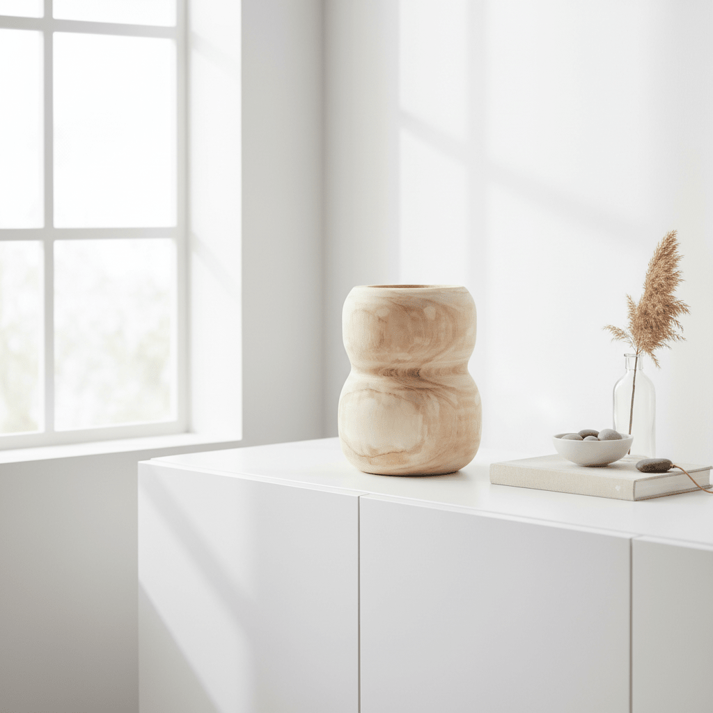 Arlo Natural Wooden Vase