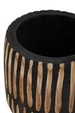 Arlo Small Engraved Natural And Black Planter