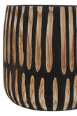 Arlo Small Engraved Natural And Black Planter